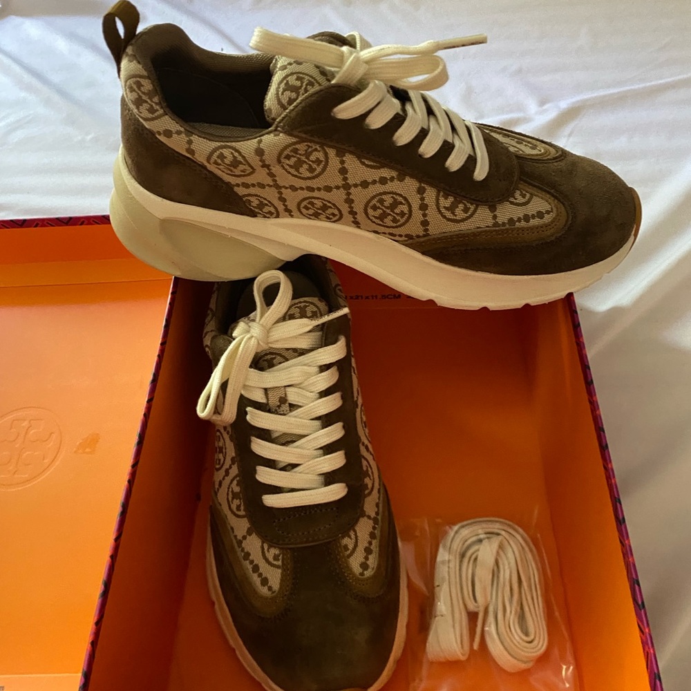 Tory Burch T Monogram Good Luck Trainer